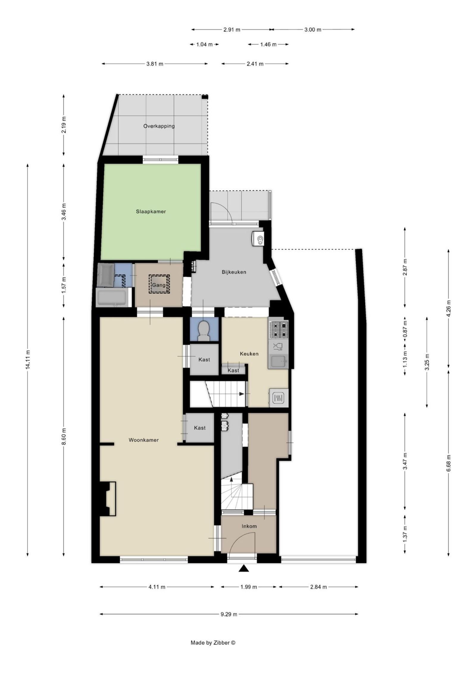 Opbrengstwoning met 2 appartementen en 3 garageboxen foto 3
