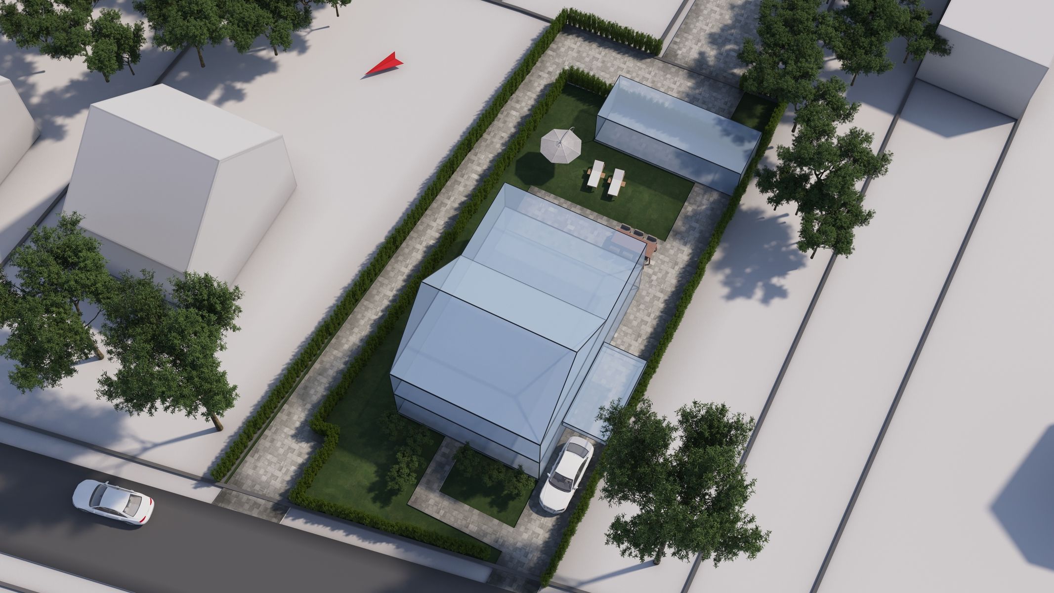 Bouwgrond van ca. 620 m² gelegen in het centrum van Schilde  foto {{pictureIndex}}