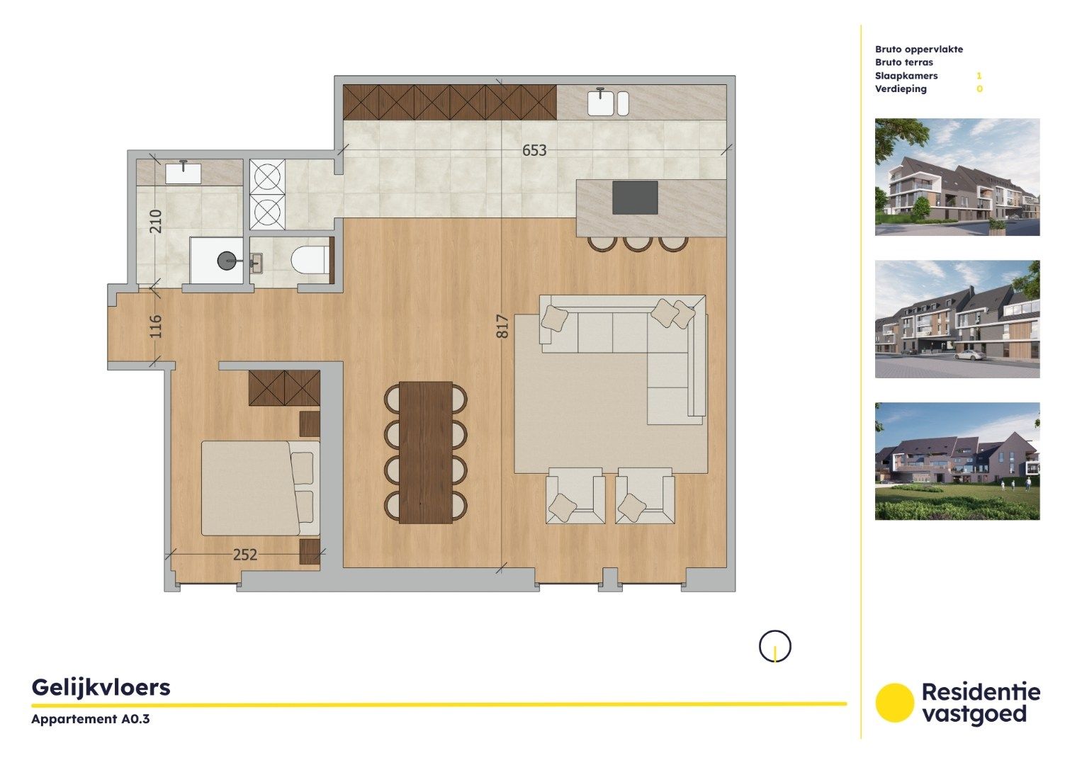 Appartement te koop Zandvoordsestraat 25 -/A0.3 - 8460 Oudenburg