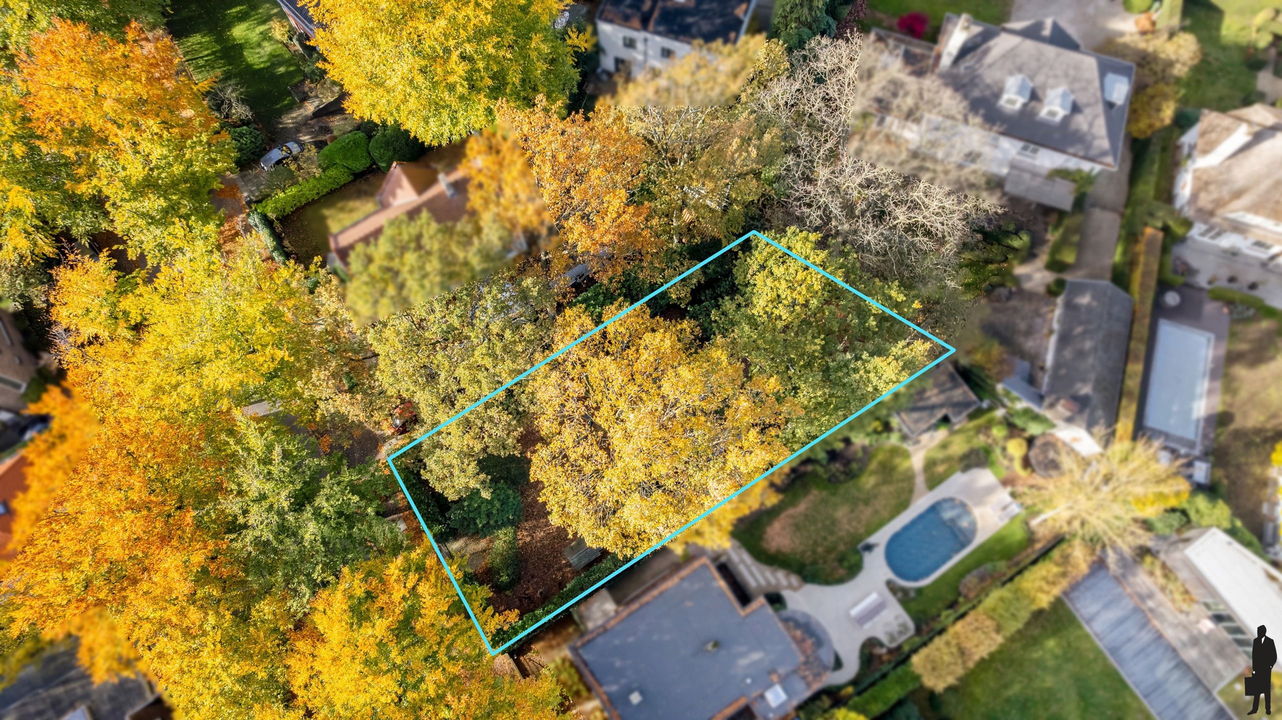 Een bouwgrond van ca. 598 m² voor een vrijstaande woning. foto 3