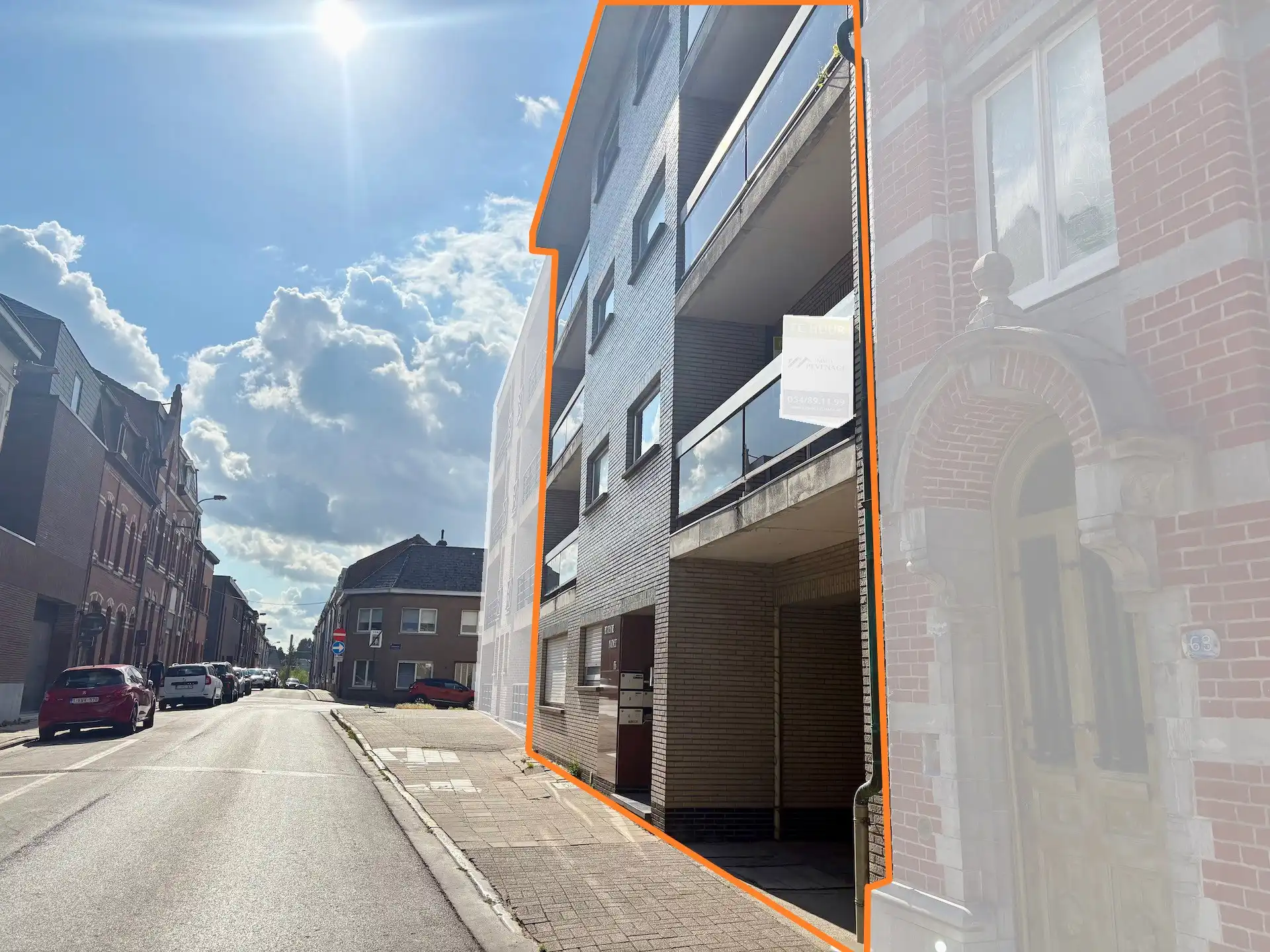 Appartementsgebouw met 20 garages in centrum Geraardsbergen foto {{pictureIndex}}