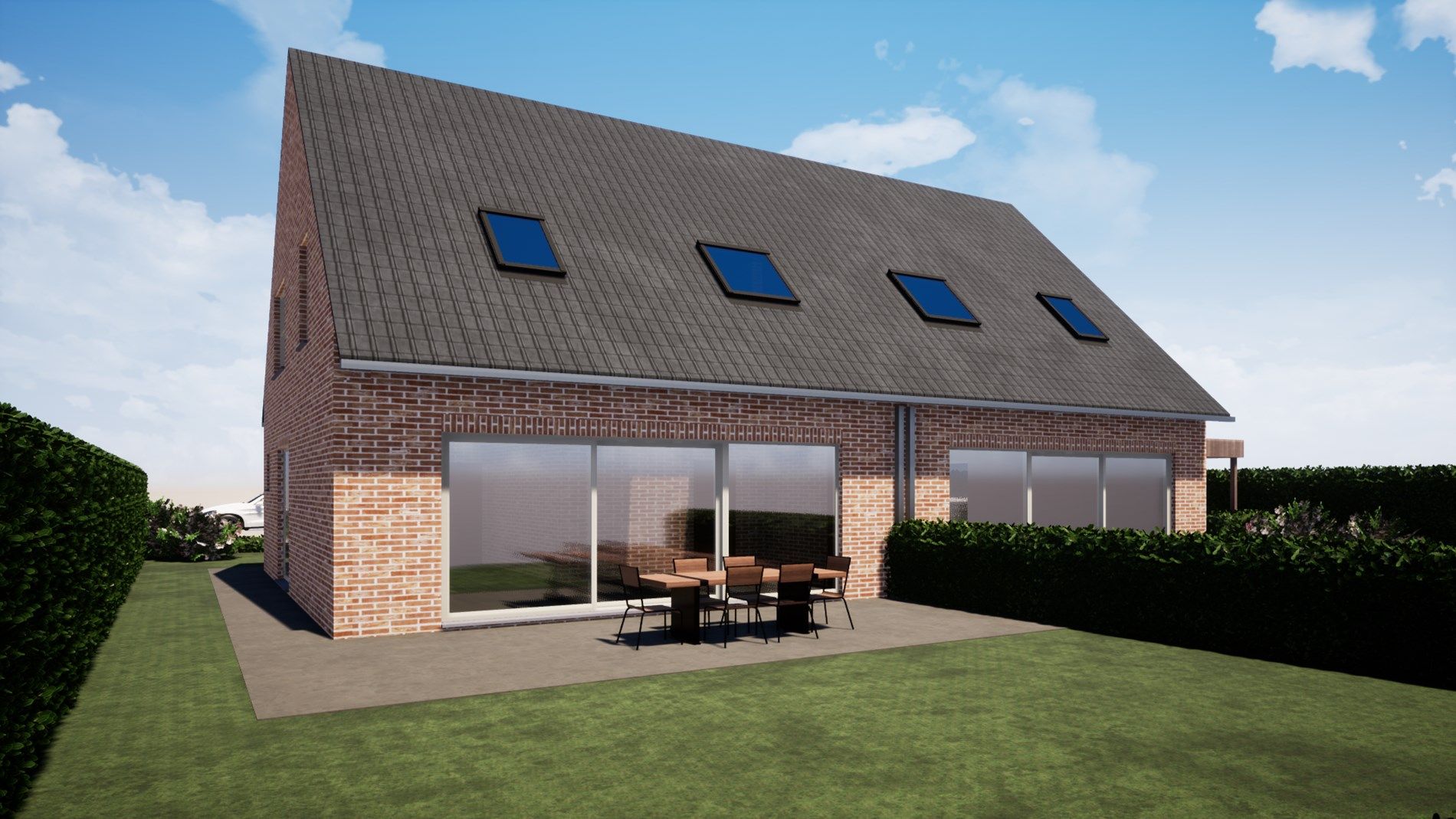 Ruime 3-slaapkamer nieuwbouwwoning in landelijke bouwstijl met garage te Eernegem foto 3