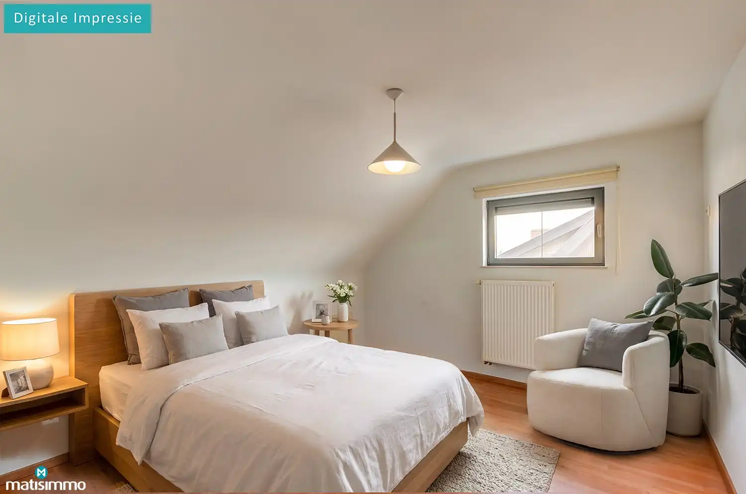 DUPLEXAPPARTEMENT MET 2 SLAAPKAMERS, 1 CARPORT, 1 AUTOSTAANPLAATS, TERRAS, AIRCO EN ZONNEPANELEN TE GROTE-SPOUWEN foto 13