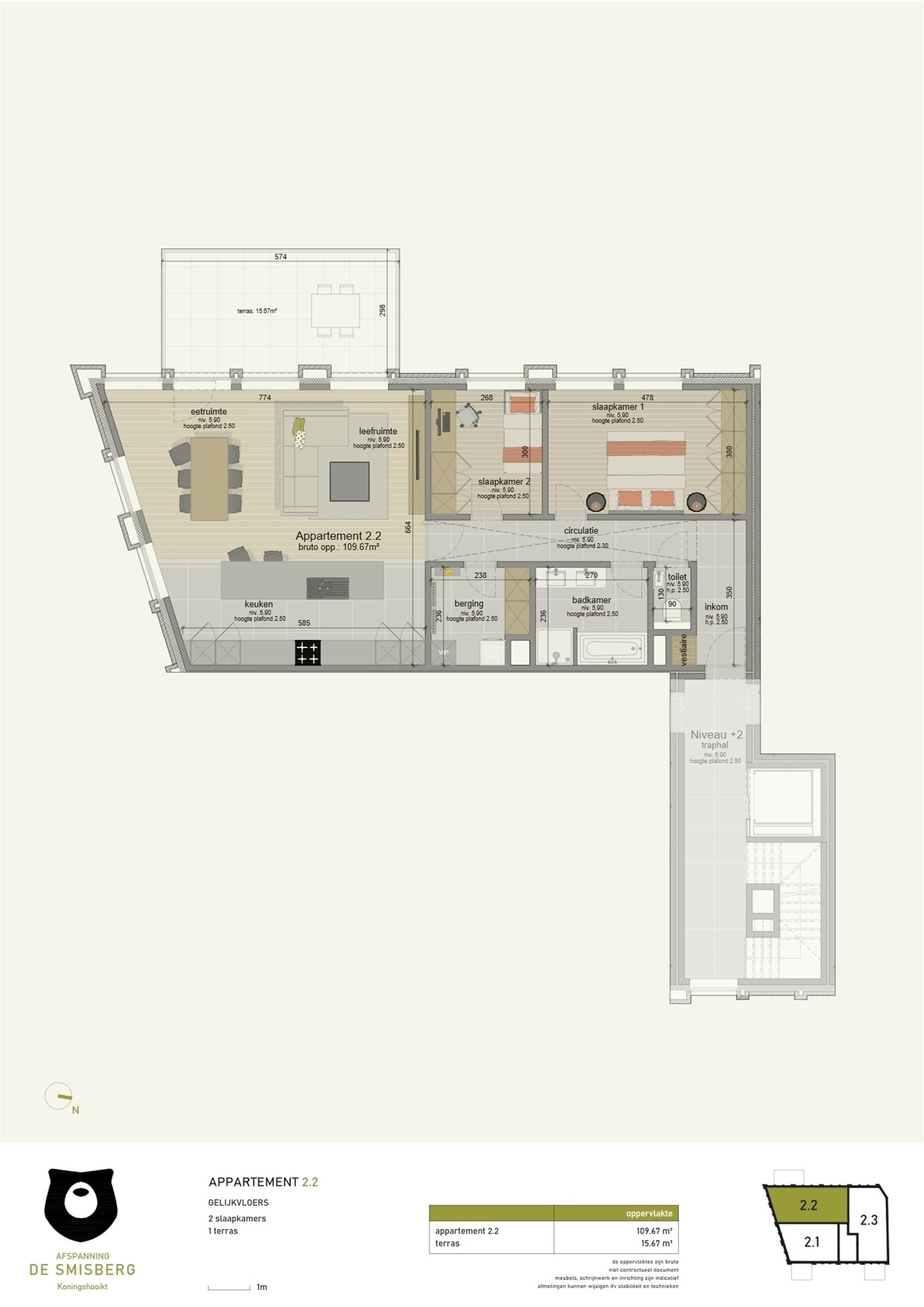 Nieuwbouwappartement op de tweede verdieping met 2 slaapkamers en groot terras foto 3