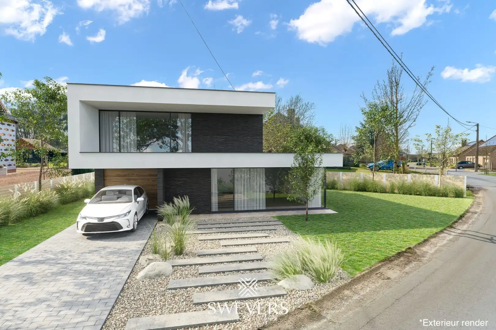 Knappe bouwgrond 5a 38ca (ZO) voor OB in centrum Koersel foto {{pictureIndex}}