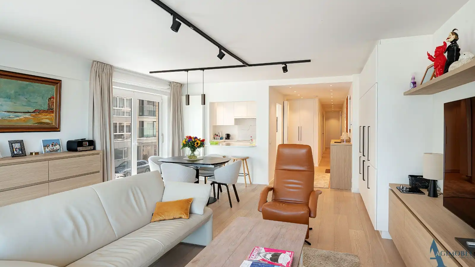 Exclusief  hoek appartement met frontaal zeezicht aan het Rubensplein. foto 8