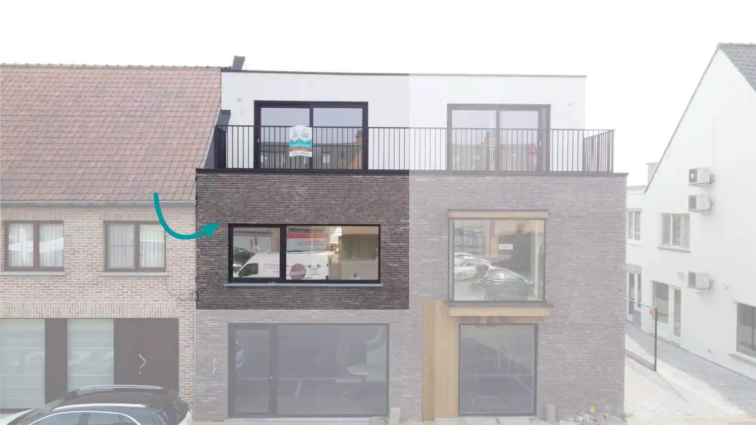 Recente duplex met drie slaapkamers en een garage foto {{pictureIndex}}