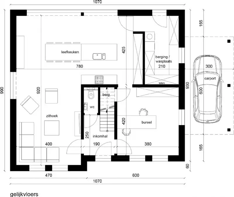Nieuw te bouwen alleenstaande woning te Oudenaarde. foto 3