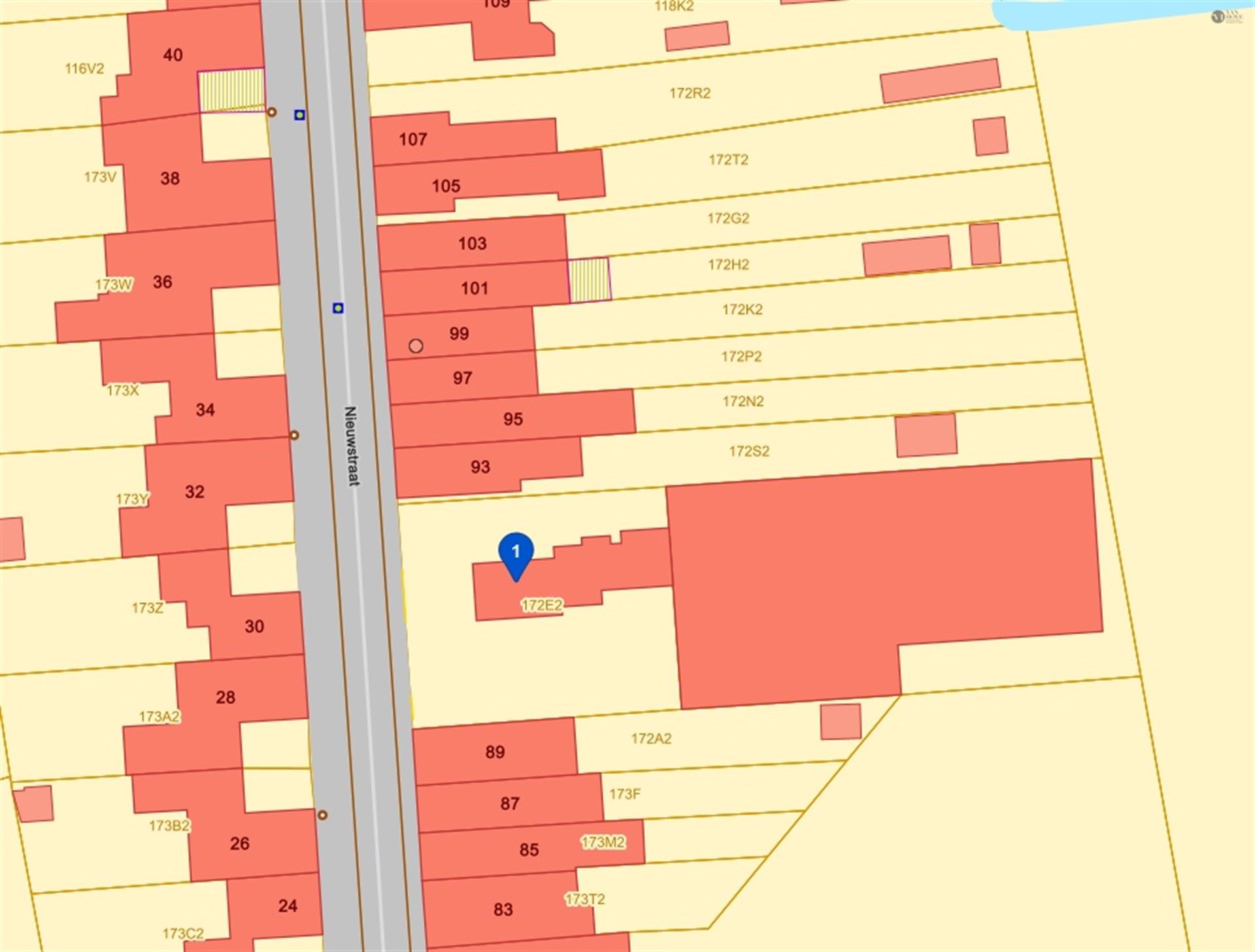 bouwgrond + magzijn ( +- 781m²) op perceel van 1478m² foto 2