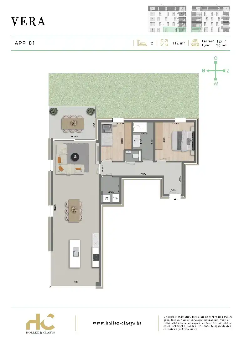 Nieuwbouw appartement op de Markt van Houthulst aan 6% BTW! foto 2