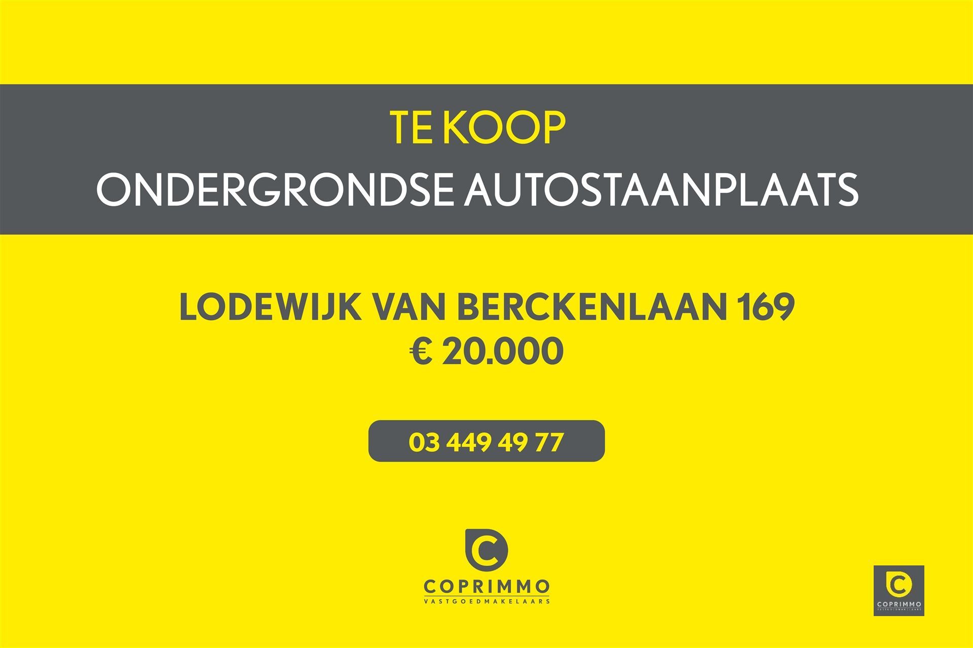 Parkeerplaats te koop Lodewijk Van Berckenlaan 169 - 2140 BORGERHOUT