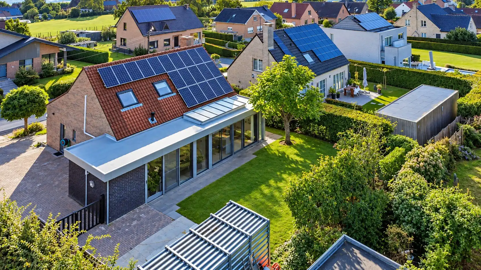Een instapklare, heel aangename villa met oa. 3 grote slaapkamers! foto {{pictureIndex}}