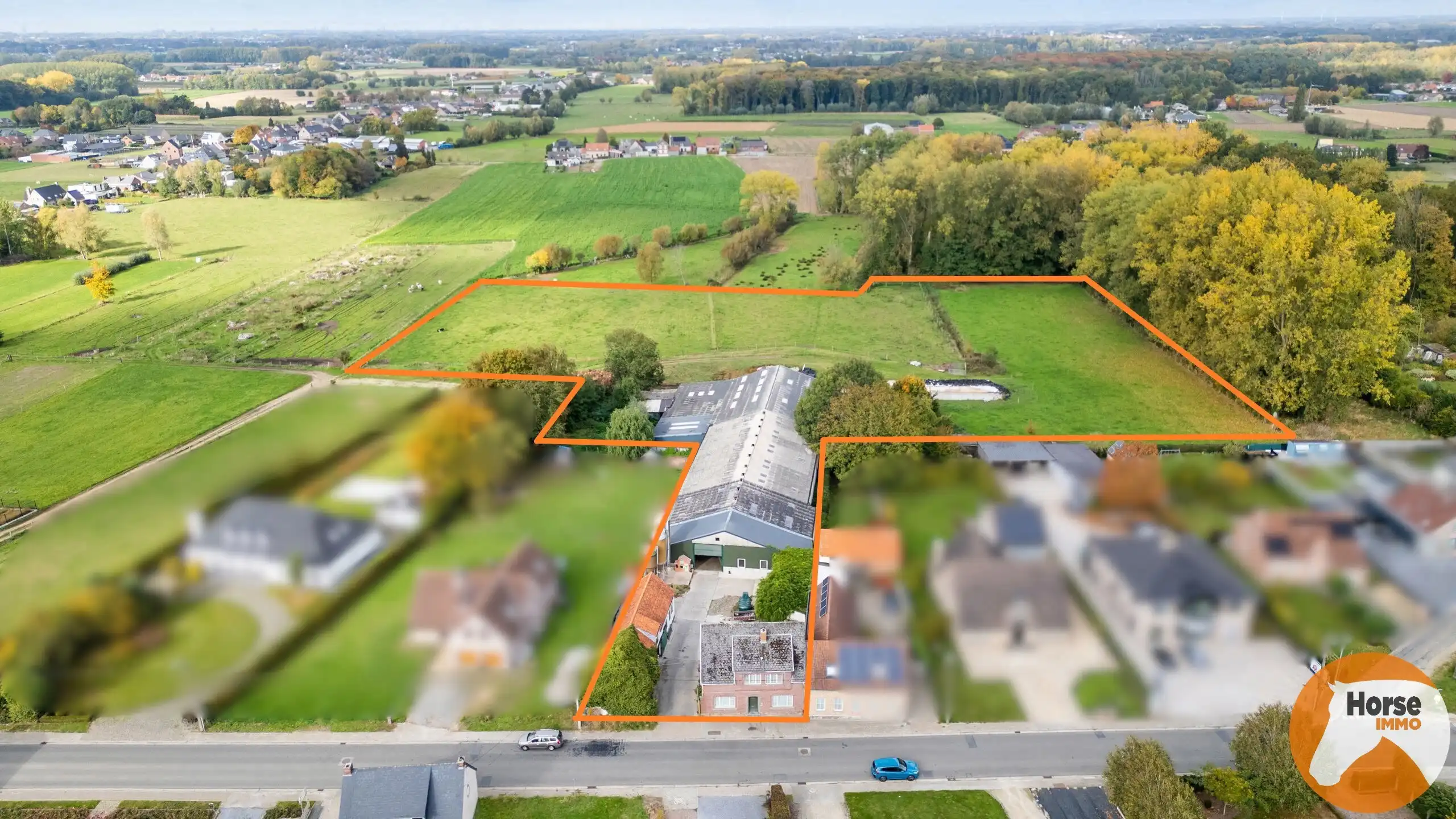 Hoofdfoto van de publicatie: OORDEGEM - Woning met loods op 2,7HA