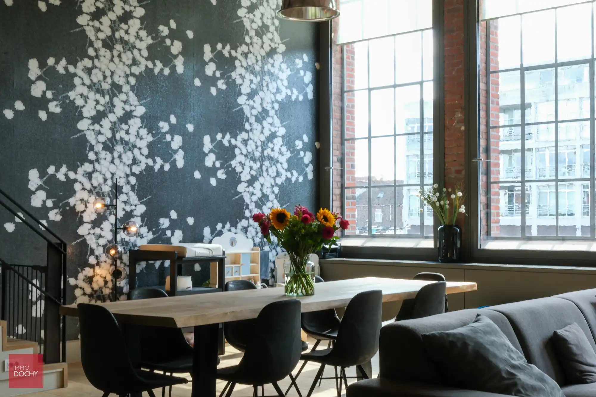 Sfeervolle ruime loft met frontaal zicht op het Kanaal - Spinnerijkaai foto 5