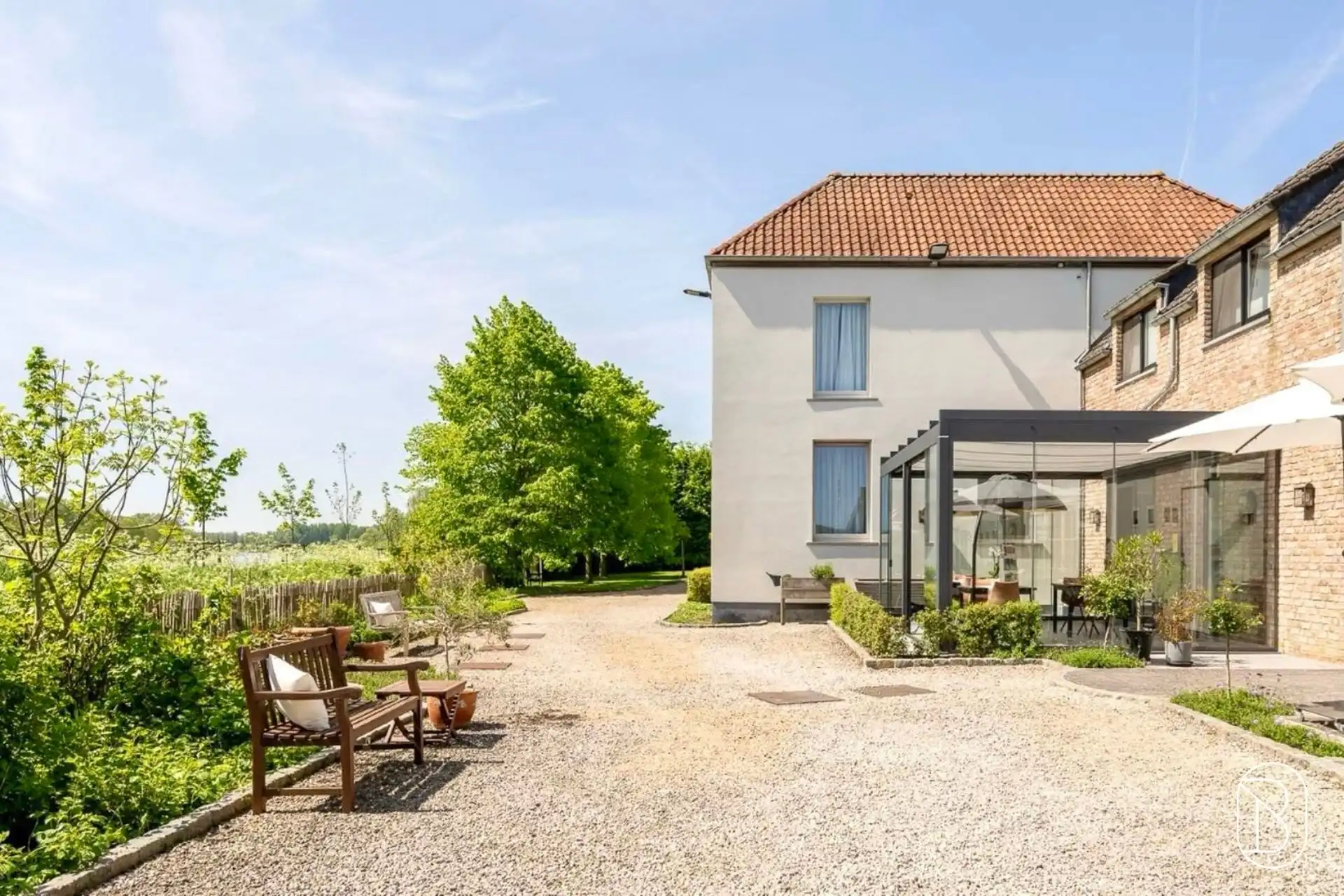 UNIEK gelegen prachtig energiezuinig LANDHUIS (ideale B&B). foto 7
