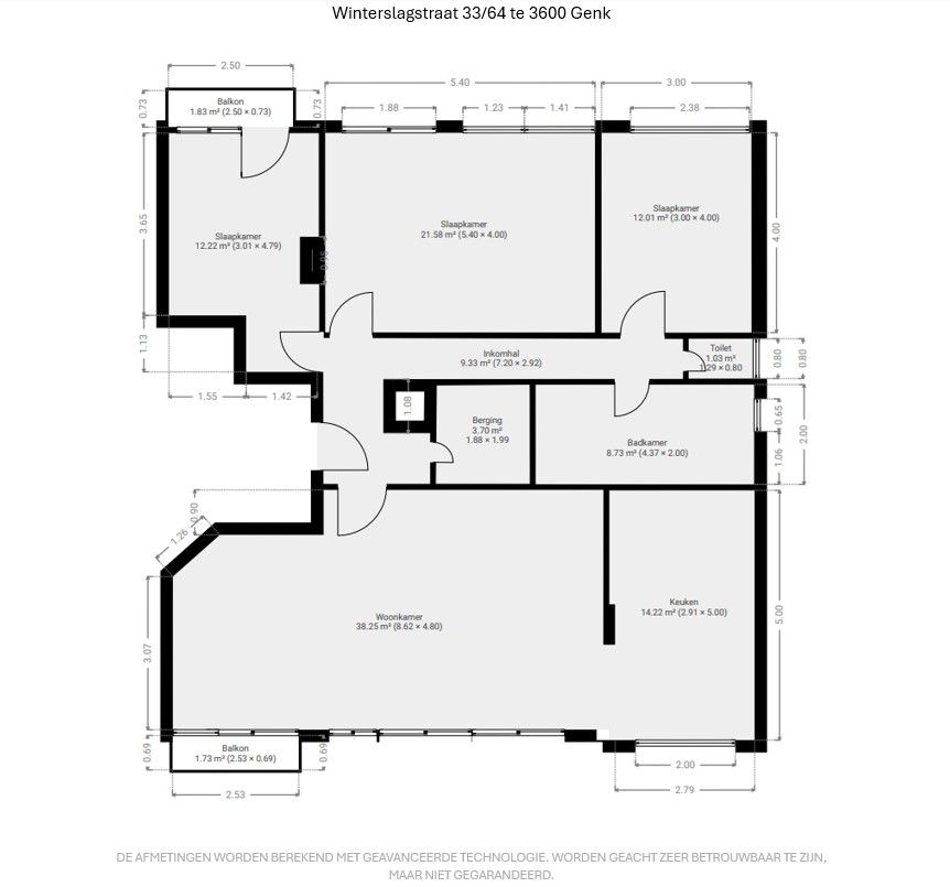 Instapklaar appartement pal in Genk-centrum (H.O.B.) foto 14