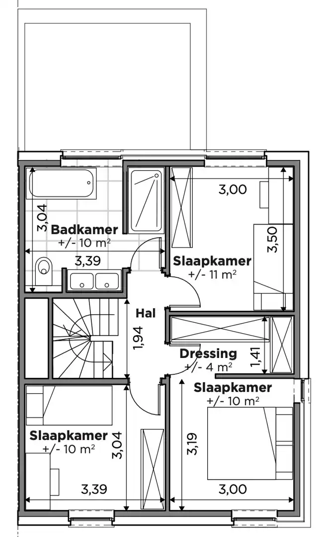 Nieuwbouwwoning: halfopen bebouwing in Nossegem foto 4