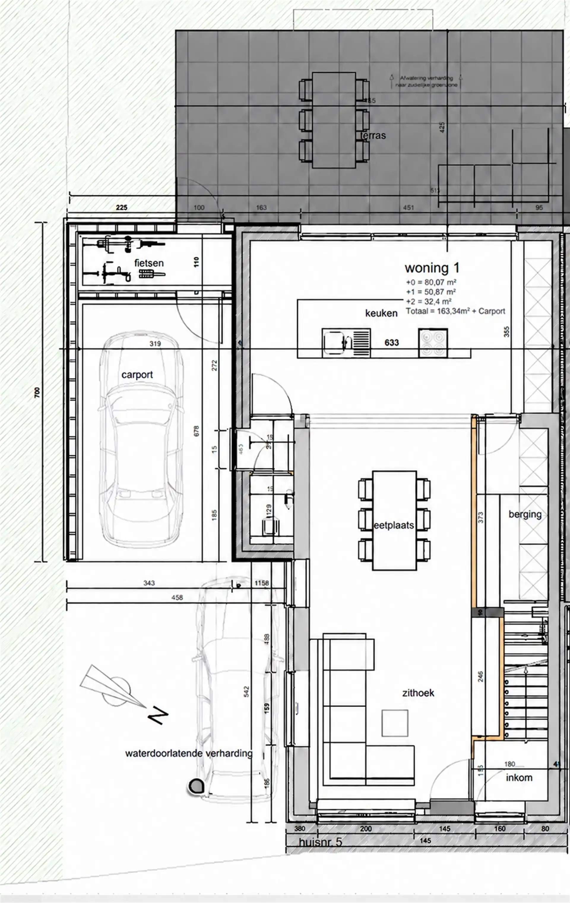 Bouwgrond van 421 m² met vergunning en zuidgerichte tuin foto 3