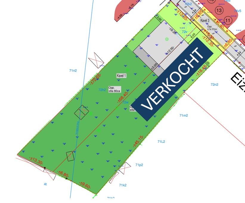  ZUIDgerichte bouwgrond voor 3-gevel villa van 8a80ca! foto 2