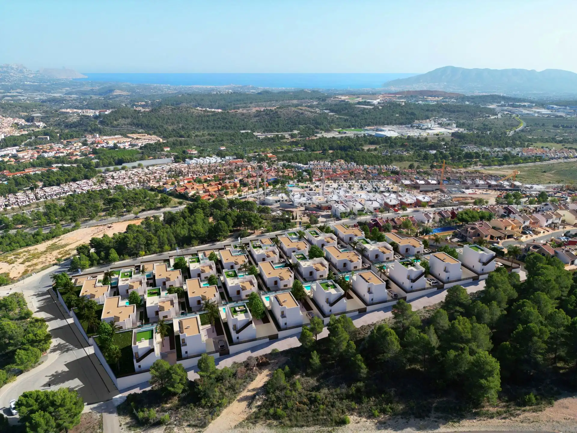 Spanje-Villa rustgevende locatie zeezicht-bergflank. foto 2