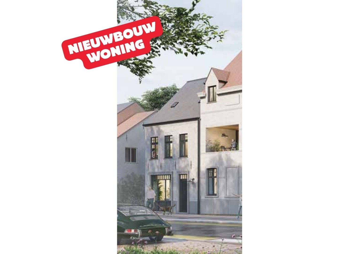 Landelijke nieuwbouwwoning met 4 slaapkamers, 2 badkamers en tuin in het centrum van Beselare foto {{pictureIndex}}