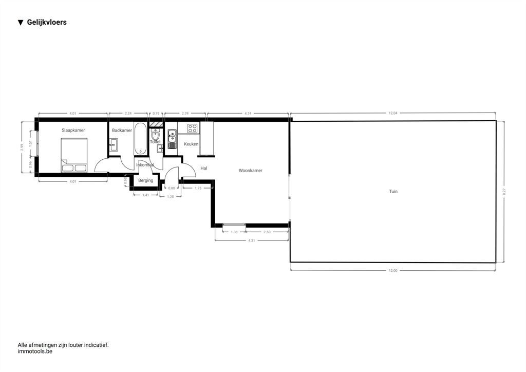 Gelijkvloers appartement met grote tuin foto 15