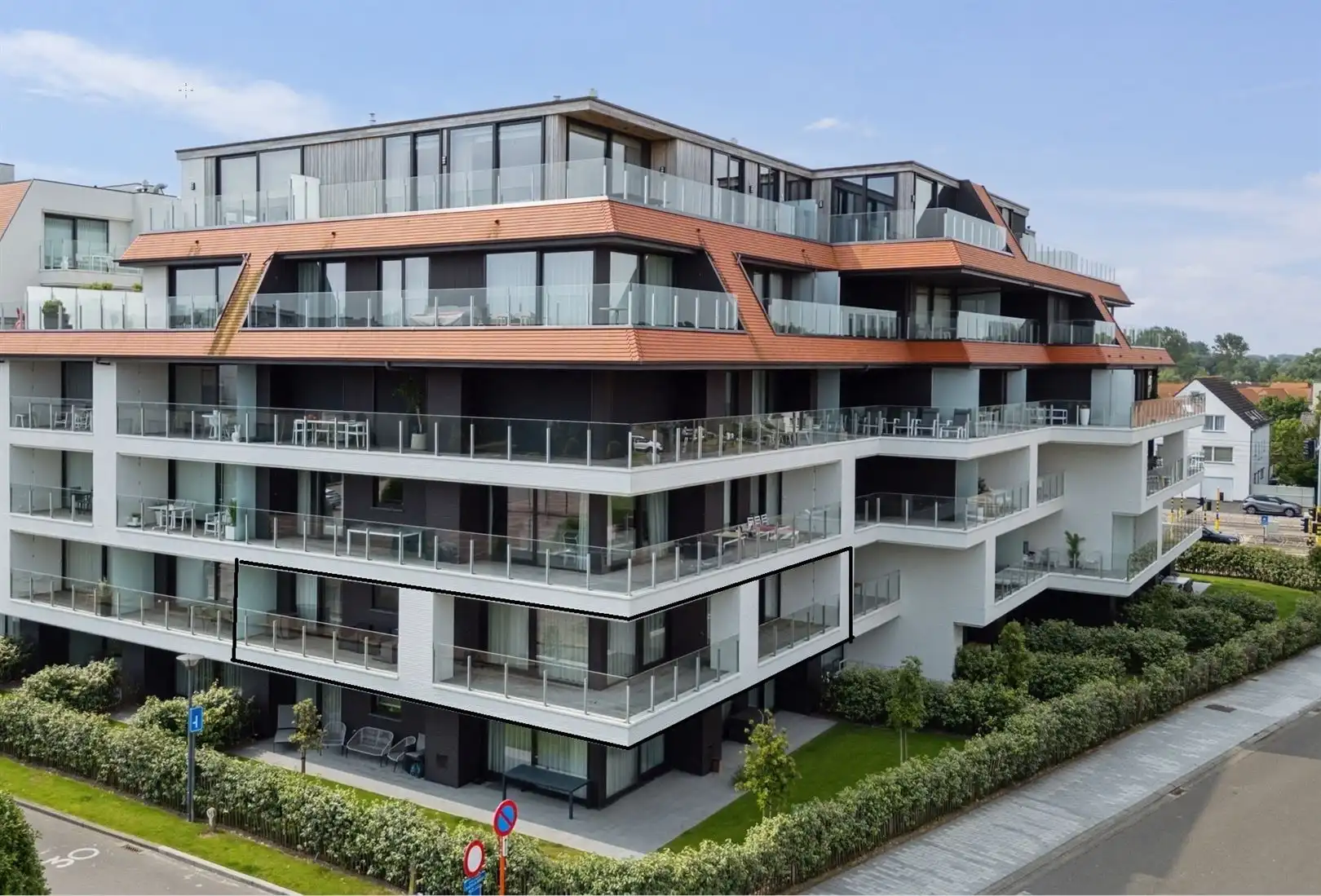 Exclusief hoekappartement 3 slpk, 2 badk in topgebouw Jan Turpin foto {{pictureIndex}}