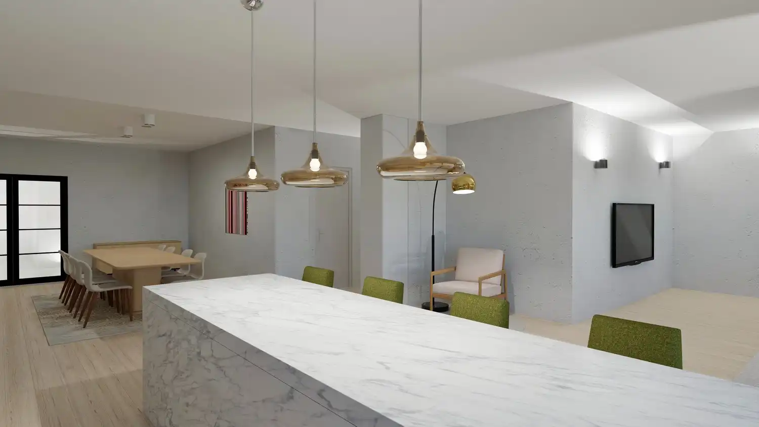 Compleet gerenoveerd appartement van 206 m² met 3 slaapkamers en 2 badkamers, gelegen aan de stadsrand van Hasselt foto 5