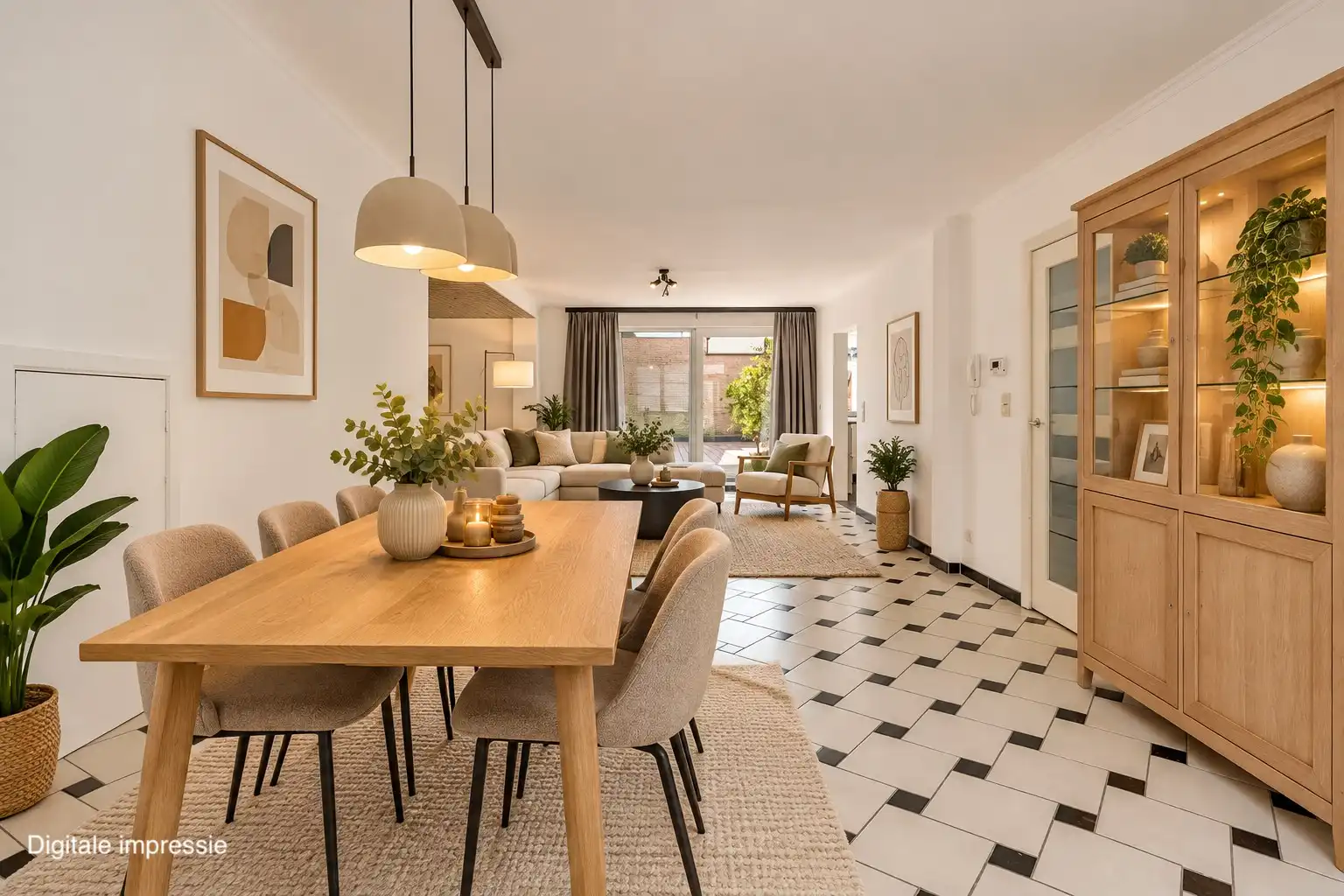 RUIM DUPLEX-APPARTEMENT MET 2 TERRASSEN IN HET CENTRUM VAN LANAKEN !  foto 9