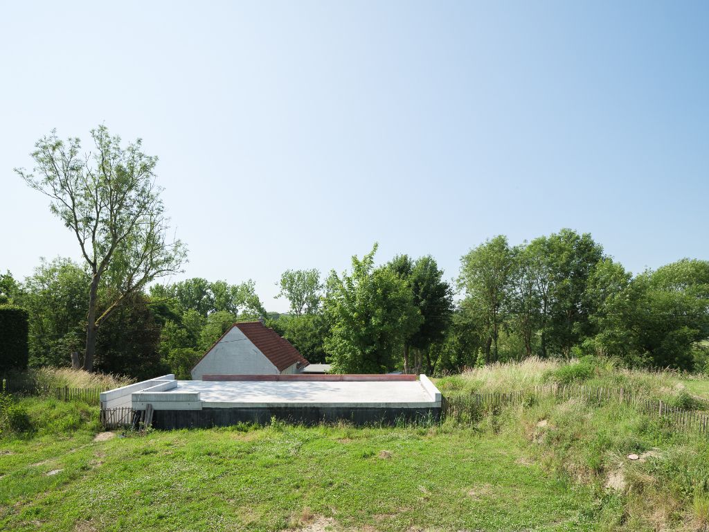 Architecturale casco-nieuwbouw bestaande uit een uitzonderlijke stapelwoning met onderliggende garage en adembenemende zichten over de Scheldevallei. foto 16