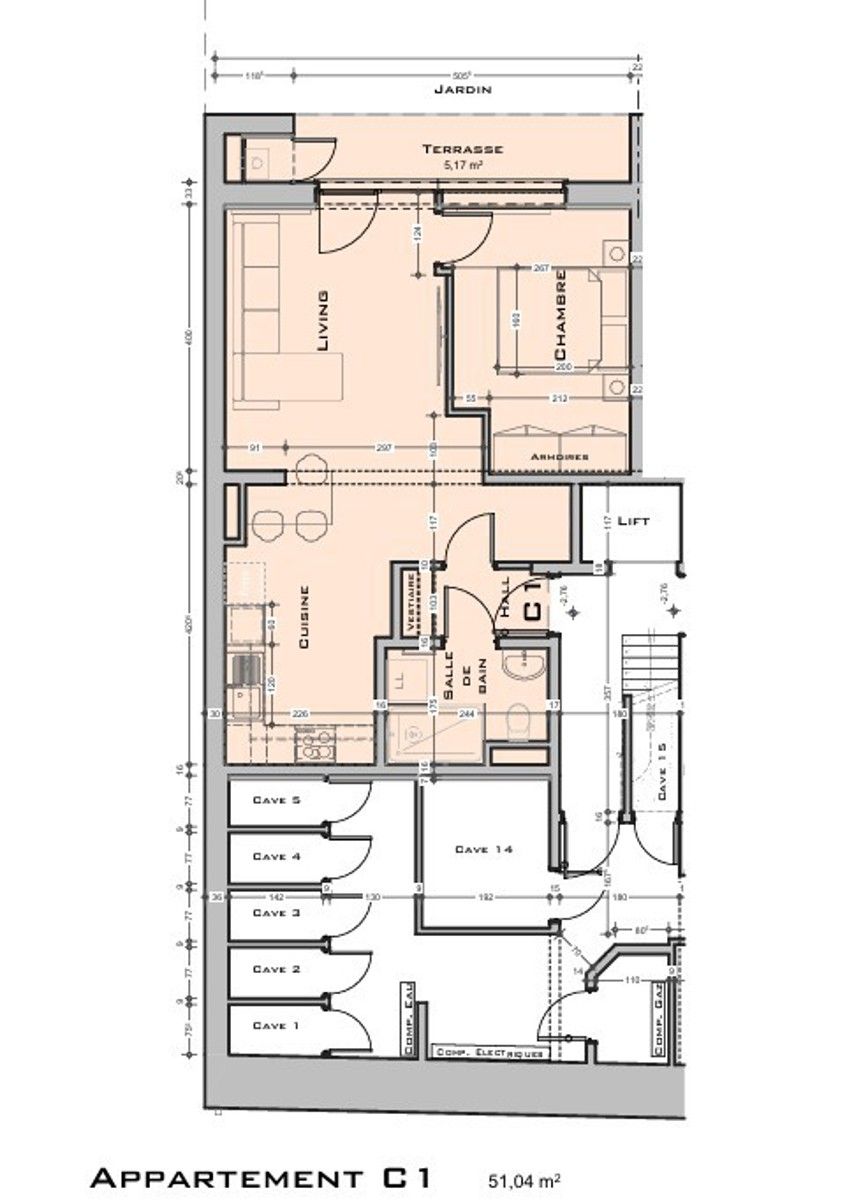 Vernieuwd appartement met 1 slaapkamer en tuin foto 8