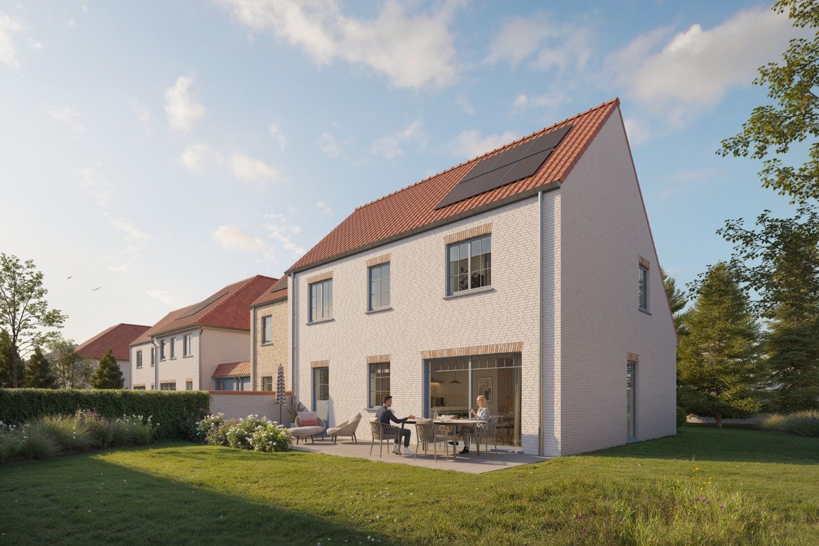 Halfopen bebouwing met 4 slpk en ZW-tuin foto 2