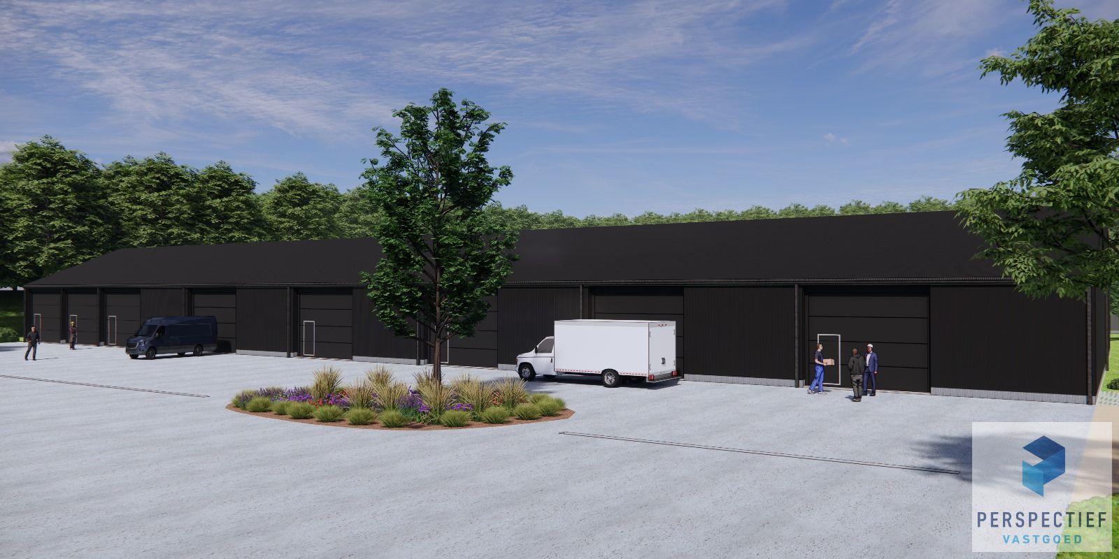 Laatste businessunits (6 & 7): Grote Loodsen te huur in het Fort Beernem foto 2