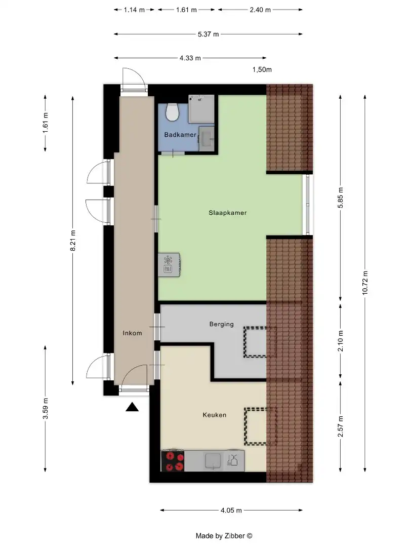 Studentenkamer van 21,53m² in prachtig gerenoveerd en ruime residentie met tuin in Leuven - EPC A foto 28