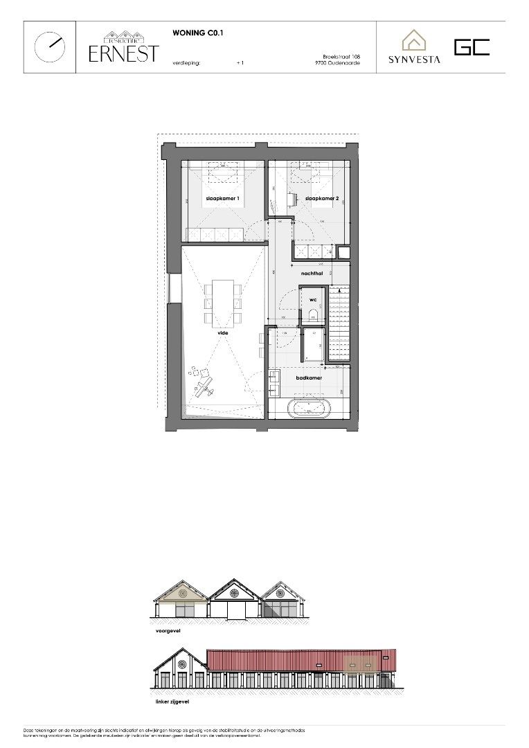 Modern huis met 2 slaapkamers, ruime vide en bureau – Nieuwbouwproject Ernest, Oudenaarde foto 4