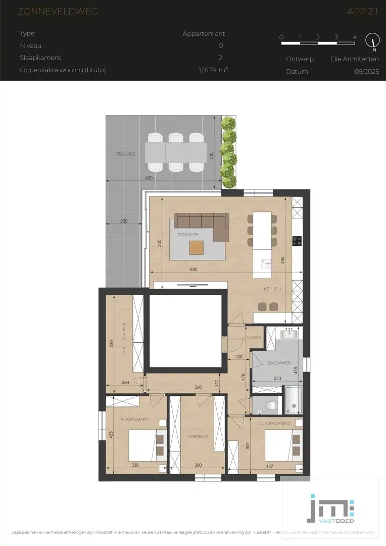 Nieuwbouwappartement met 2 slaapkamers, ondergrondse autostaanplaats en kelderberging foto 9
