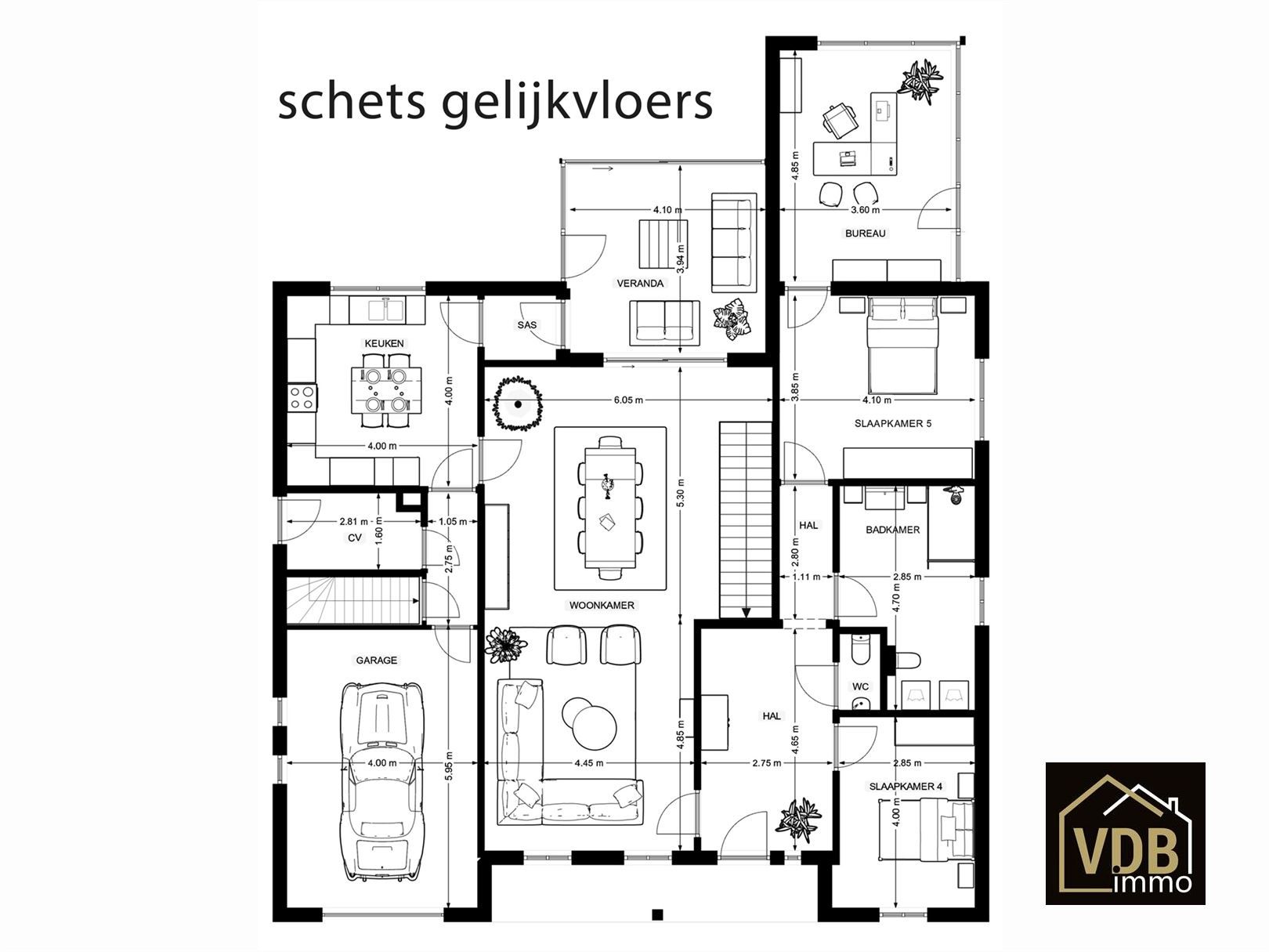 Riante woning - open bebouwing - met loods foto 4