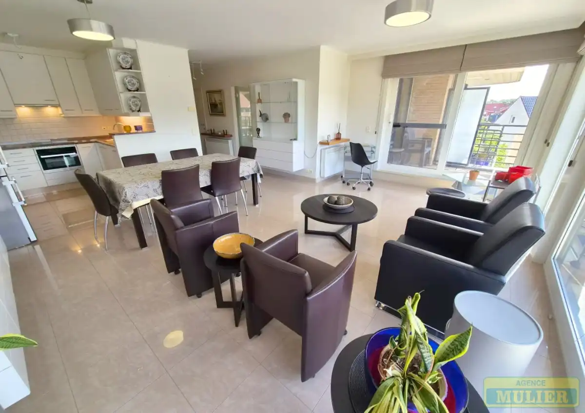 APPARTEMENT AAN ZONNEKANT MET ZICHT OP HET CALMEYNBOS TE KOOP IN DE PANNE foto 7