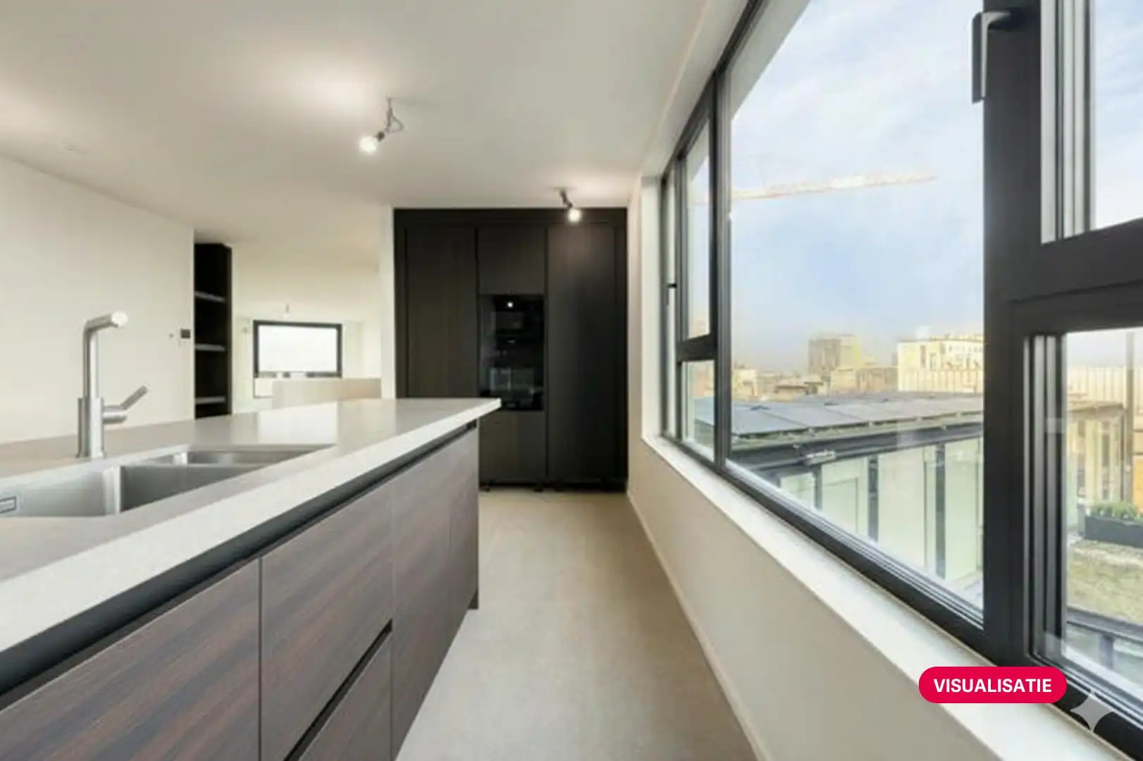 Duplexpenthouse met frontaal Schelde zicht te koop in Antwerpen foto 4
