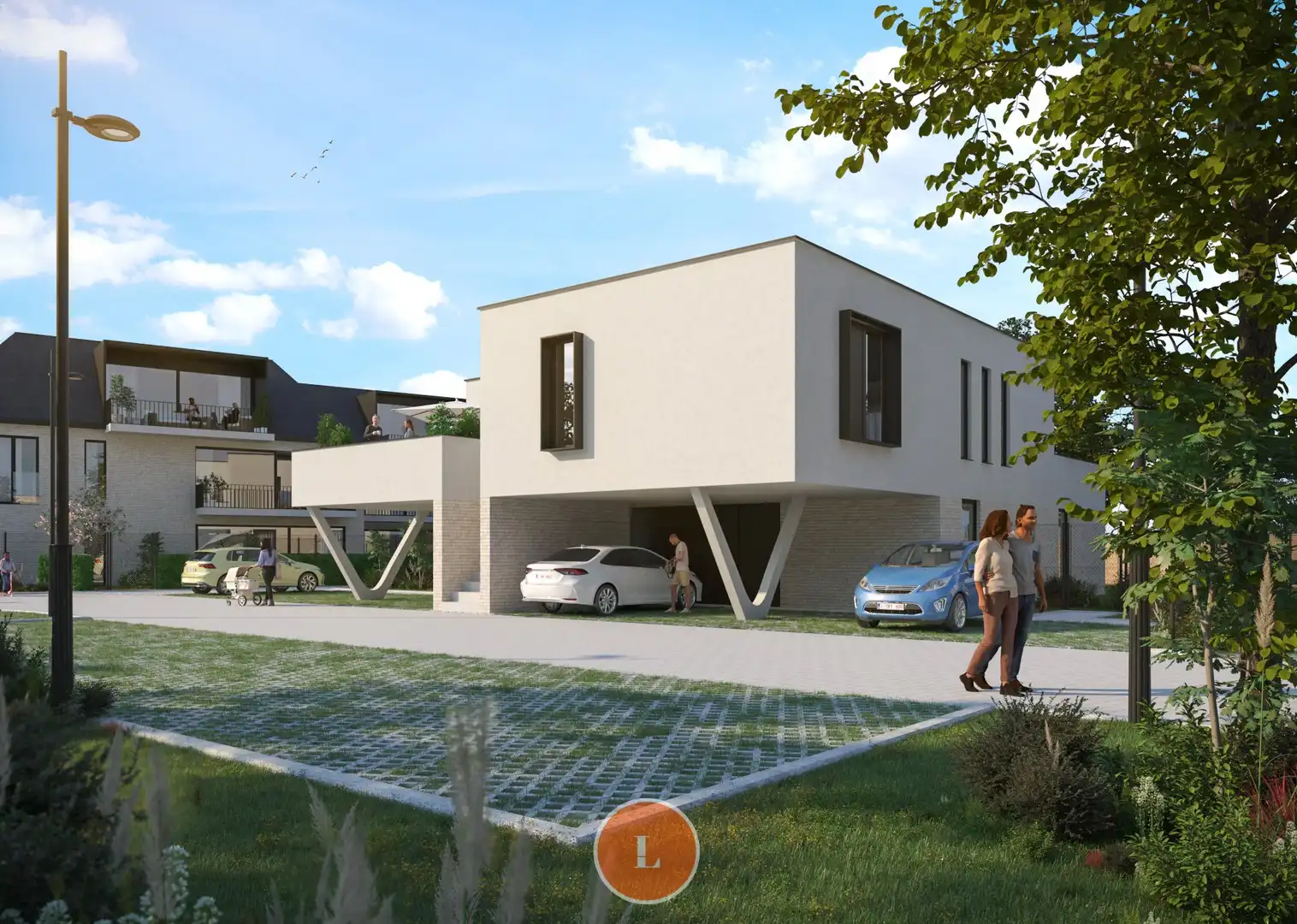 Nieuwbouw gelijkvloerse urban appartement met tuin, terras en parkeerplaats foto 2