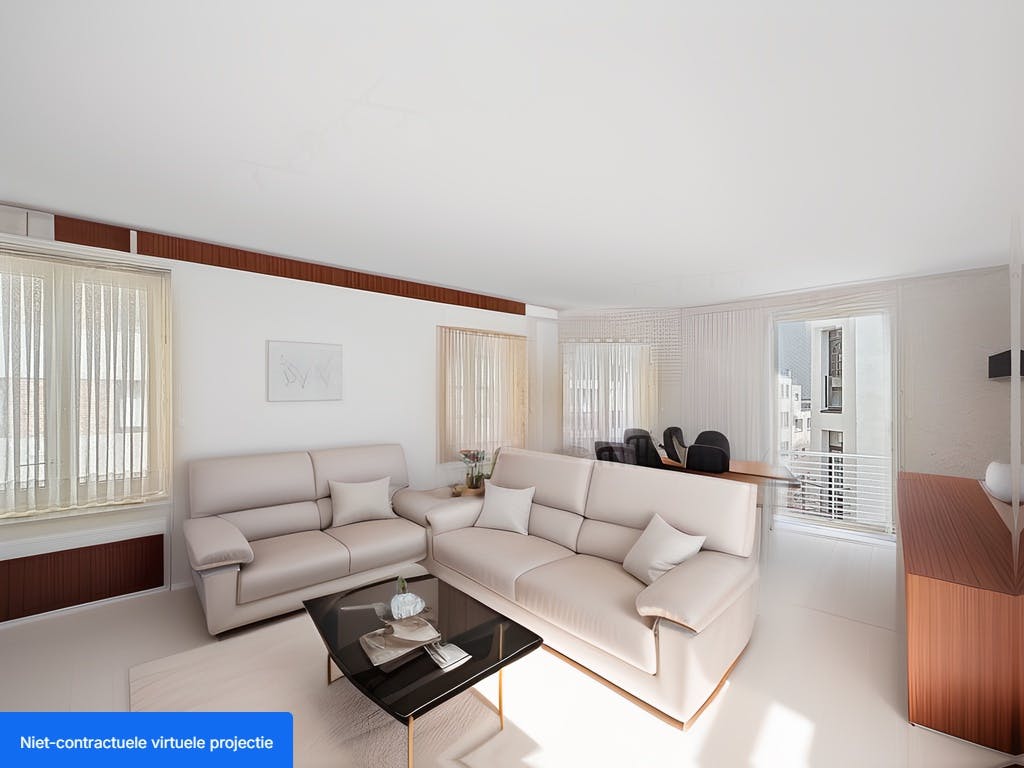 Gemeubileerde studio met slaaphoek te koop te Blankenberge foto 3