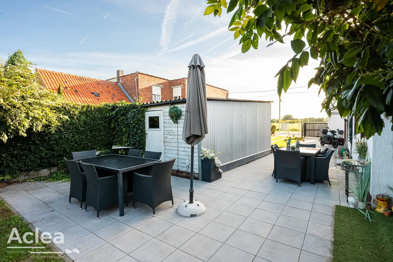 Halfopen woning met 3 slaapkamers, garage en leuke tuin in Sleidinge foto 34