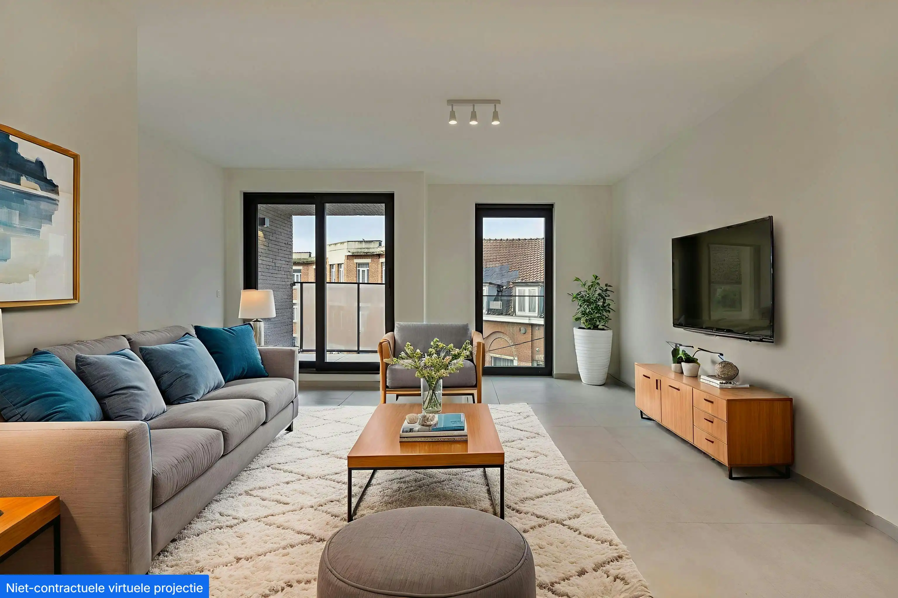 Duplex Penthouse met 3 slaapkamers te koop Koekelberg foto {{pictureIndex}}