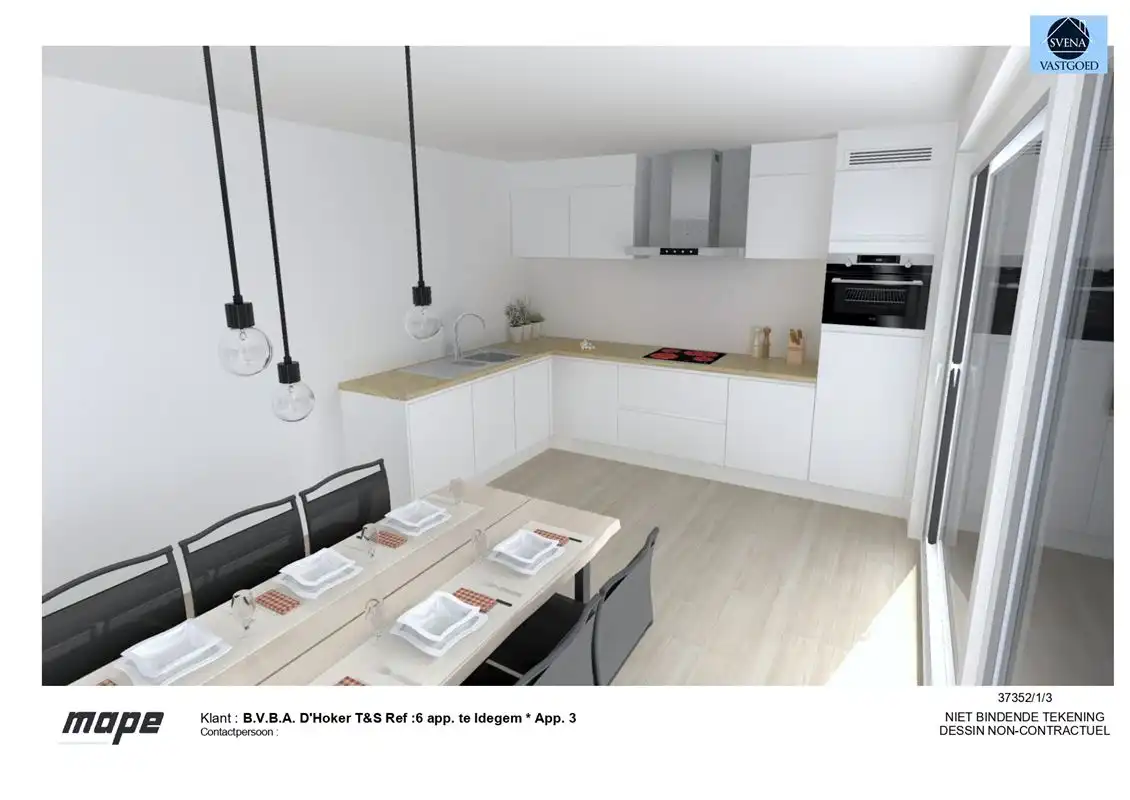 NIEUWBOUWAPPARTEMENT  OP DE EERSTE VERDIEPING MET 2 SLAAPKAMERS foto 6