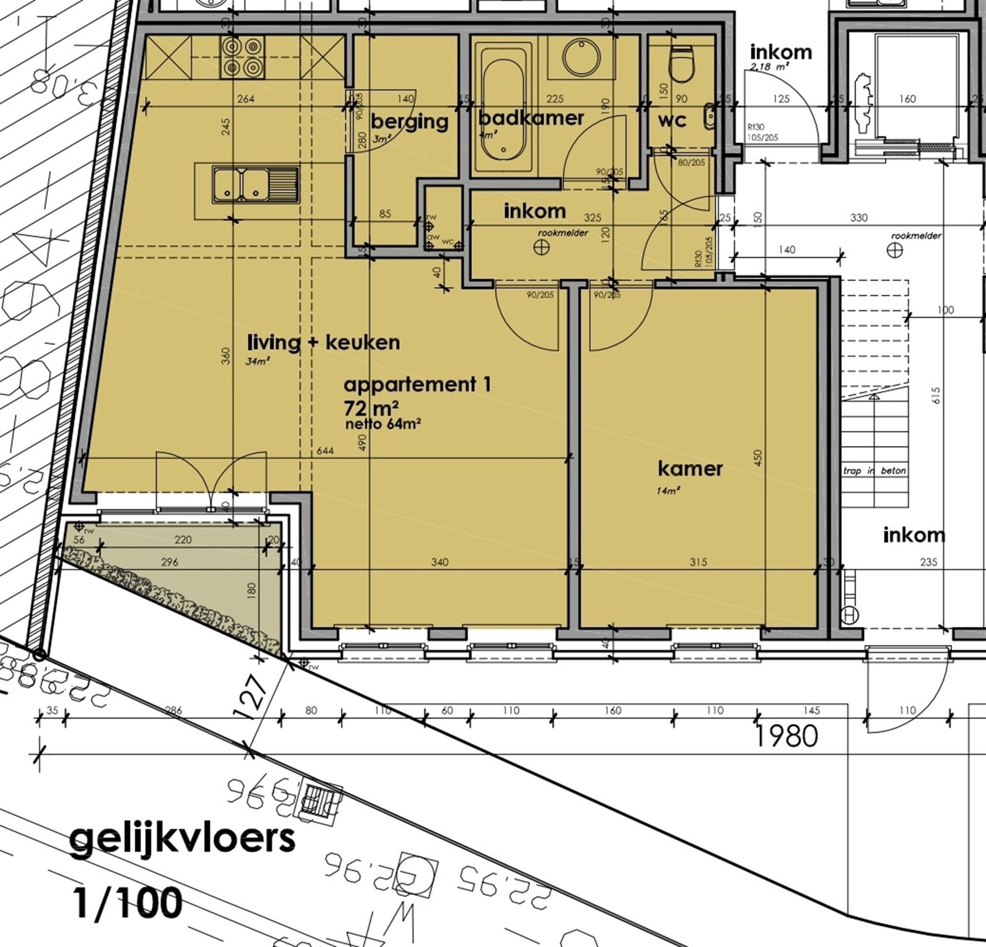 Nieuwbouw appartement met 1 slaapkamer en garage te huur in Vinkt (Deinze)! foto 11