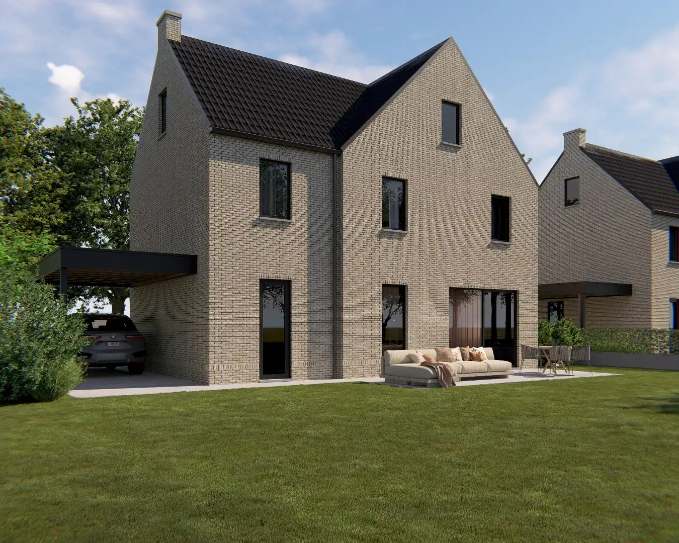 Vrijstaande Bijna Energie Neutrale nieuwbouwwoning op een perceel van 6are op een rustige locatie te Voorshoven, Neeroeteren!  foto 5
