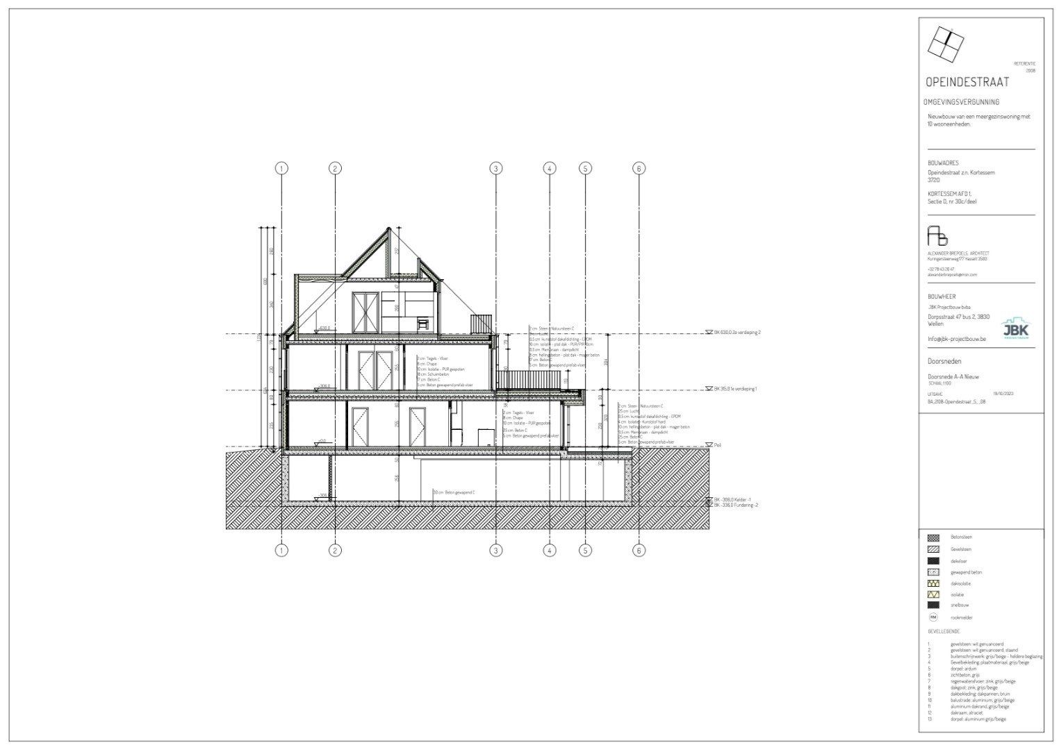 Residentie Van Bellis: Nieuwbouw Benedenwoning met tuin in Kortessem, 2 slaapkamers, Energielabel A, 110m², bouwjaar 2024, zuidelijke tuinoriëntatie, 1 parkeerp foto 9