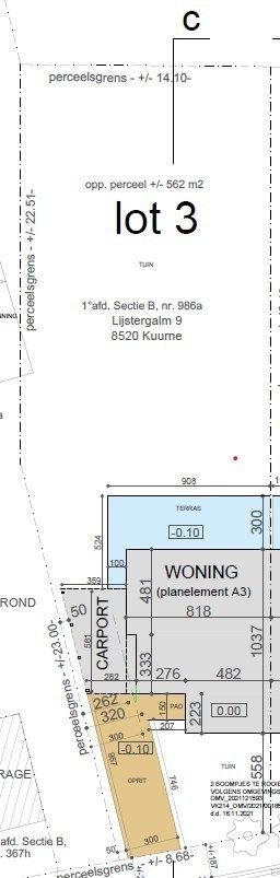 Nieuwbouwwoning E-peil 5 met grote tuin, gelegen in het woonproject Lijstergalm in Kuurne. foto 20