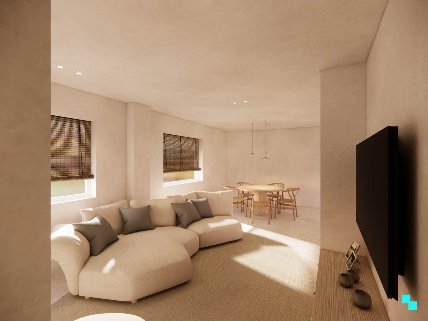 Volledig gerenoveerde woning met zicht op de velden foto 5