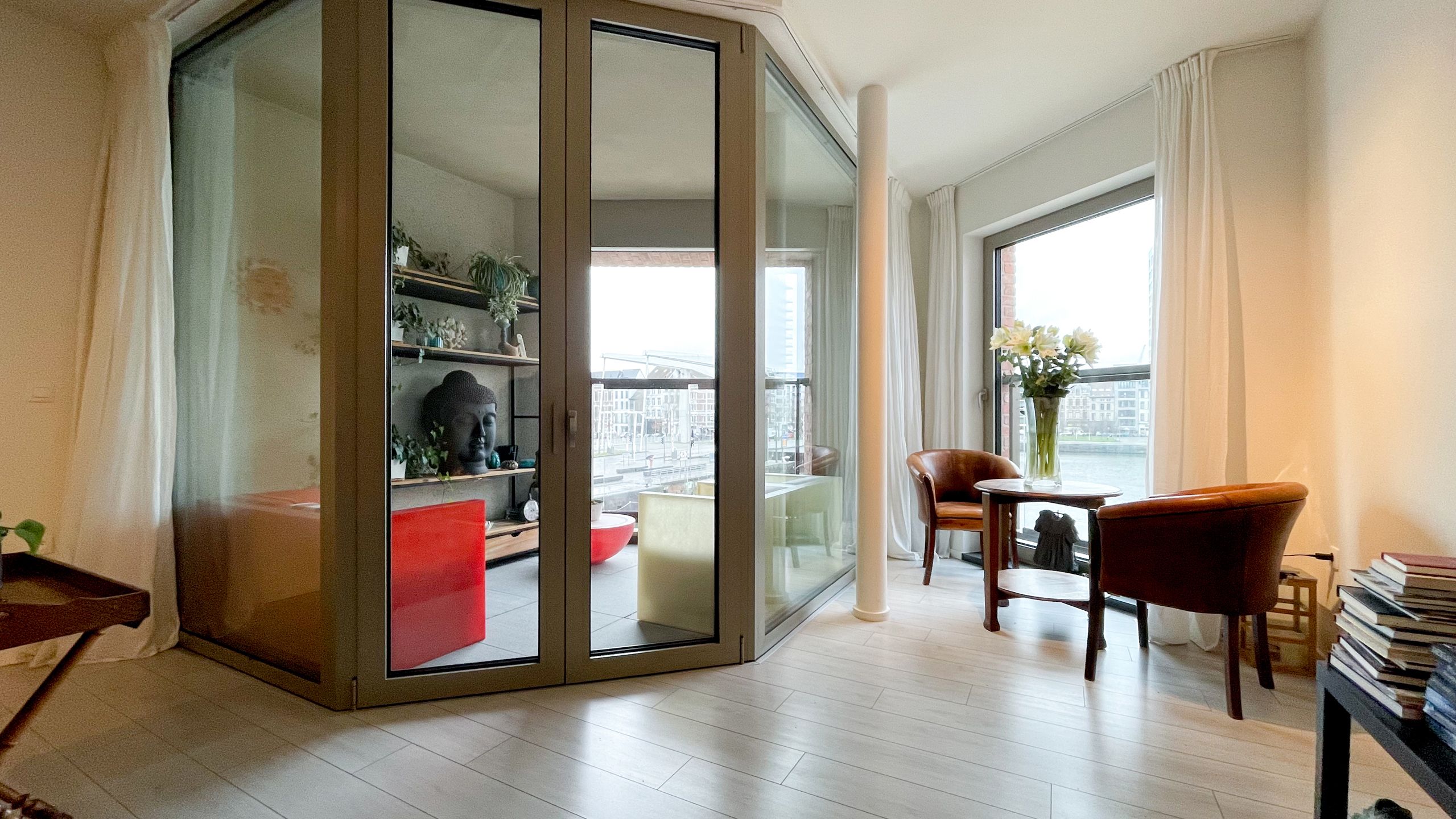 2-slpk-app. met zicht op het Kattendijkdok  foto {{pictureIndex}}